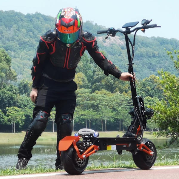 OBARTER D5 Off-road El-Scooter Fodbar 5000W Dobbelt Motor 48V 35Ah 1680Wh Batteri