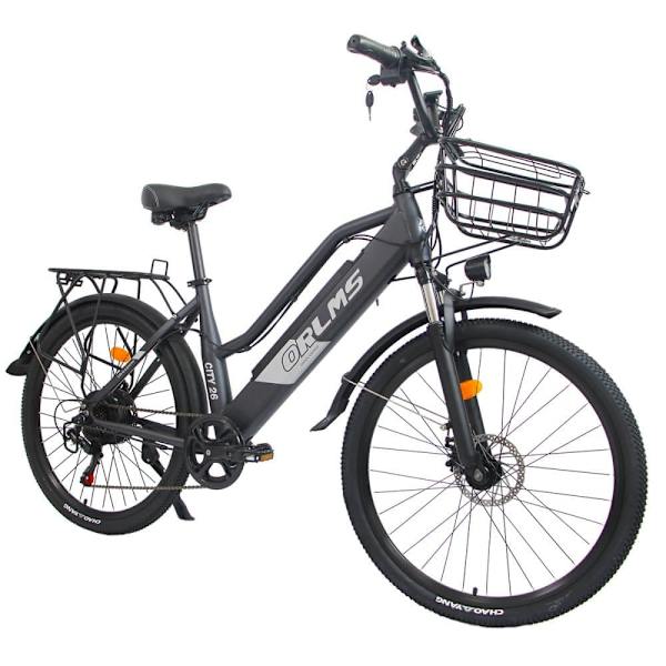 Elcykel Orlms City, 26 500 W motor, 48 V 15 Ah batteri, för kvinnor