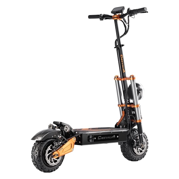 El-scooter CHEEVALRY S11, Off-Road, 6000W, Dobbeltmotor, 60V 38AH, Sort