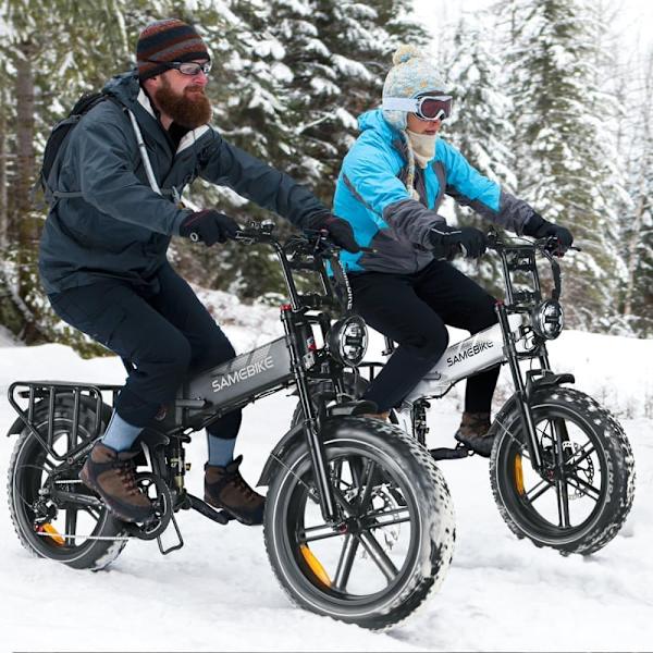 Hopfällbar terrängcykel SAMEBIKE RS-A02, Motor 1200W, Fullfjädring