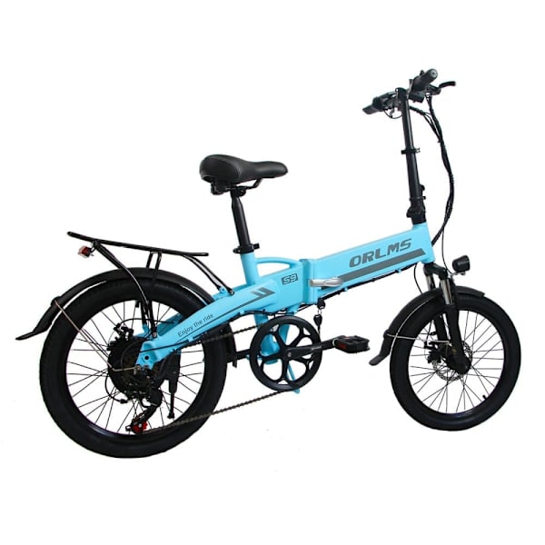 Sammenklappelig elcykel ORLMS S9, 500W motor, 48V 13Ah batteri, 20" pendler-elcykel