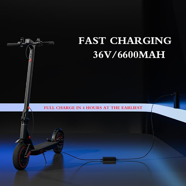Ultrakevyt sähköpotkulauta AOVO T1 Pro, moottori 36V 350W 36V, musta