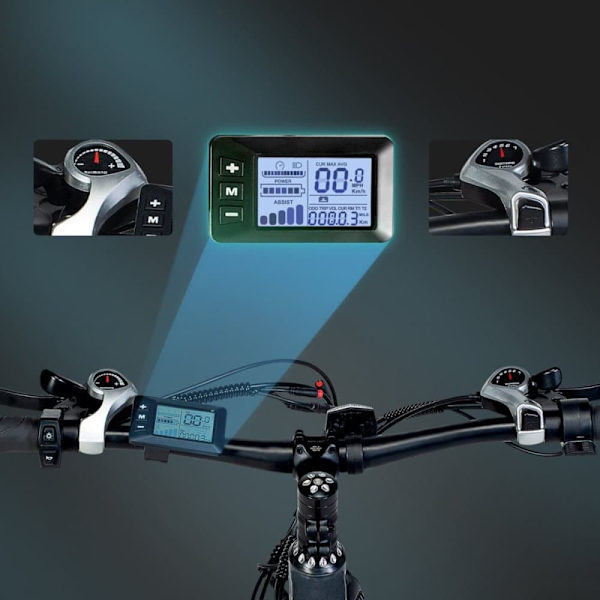 Trekking Elcykel CHEEVALRY C29, 48V 750W Motor, 21-Speed, Grå