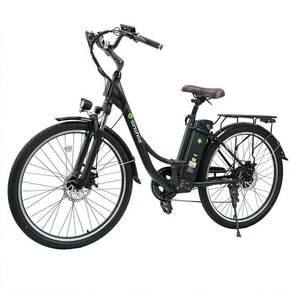 Klassisk elcykel iSinwheel U2 - 26" - 350W 36V 13Ah - Pendling Svart