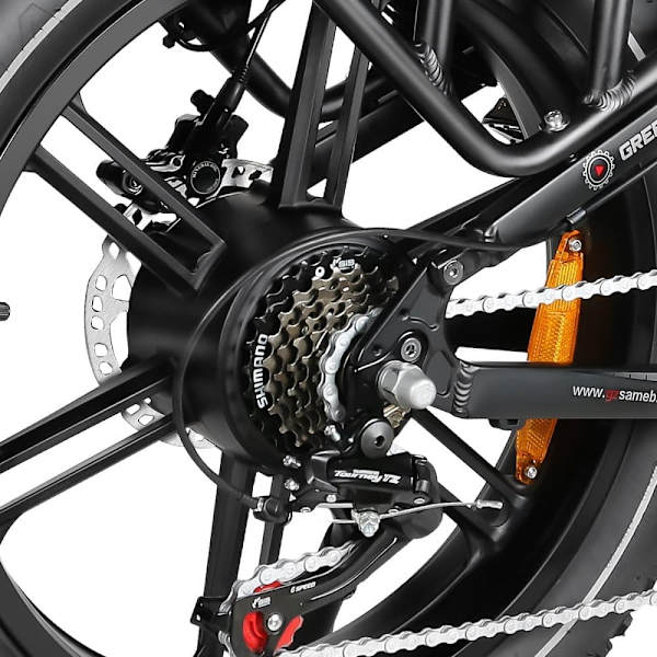 Sammenklappelig offroad-elcykel SAMEBIKE RS-A02, motor 1200W, fuld affjedring