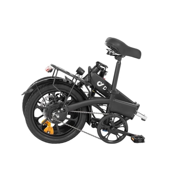 El-bycykel DYU A1F Pro, motor 36V 250W, fuldt foldbar, sort