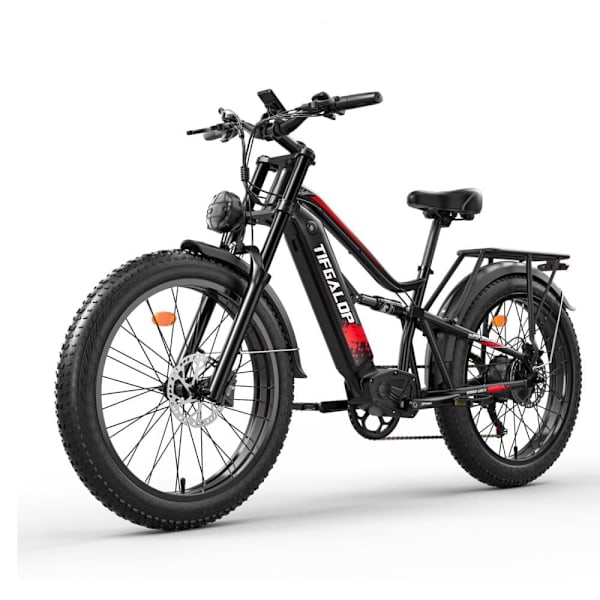 Tifgalop ES7 26" Elcykel med store dæk 750W 52V 19Ah Rækkevidde 40-90 km