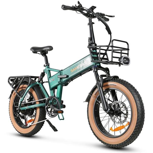 Sähkömaastopyörä SAMEBIKE XWLX09-II, moottori 1000 W, akku 48 V 15 Ah, kokoontaitettava