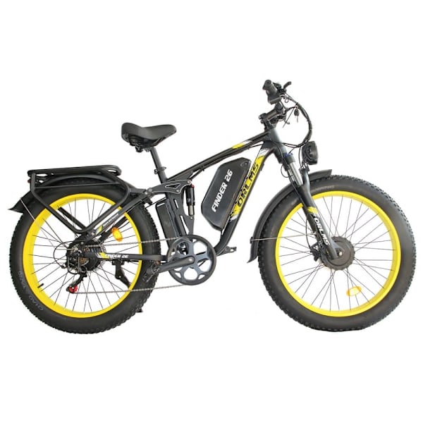 Elcykel ORLMS V3, Daul-motor 52V 2000W, batteri 52V 25AH