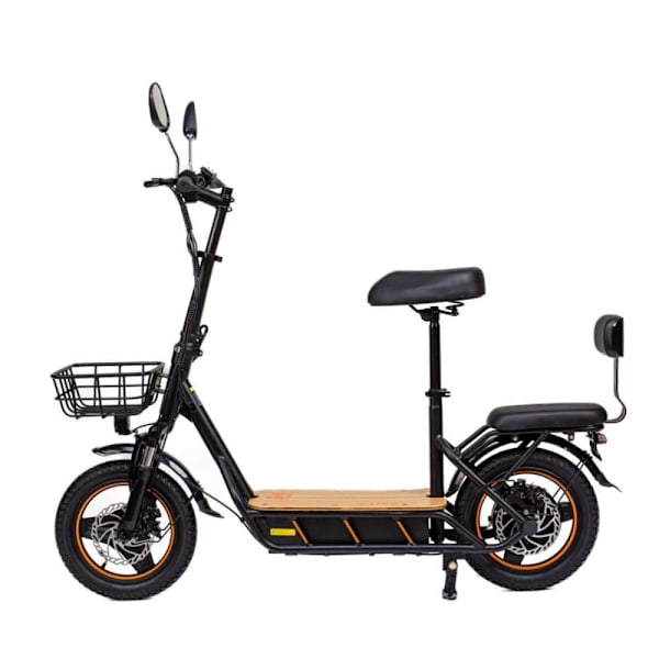 Elscooter med säte KuKirin C1 Pro, 14" terrängdäck, motor 48V 500W, 26Ah batteri