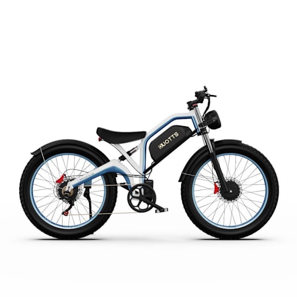 Sähköpyörä DUOTTS N26, 750 W * 2 moottoria, maks. 55 km/h, 26" paksut renkaat Sininen