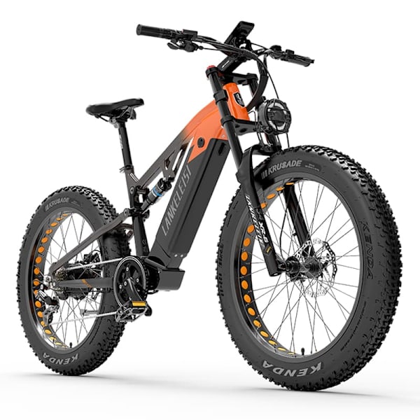 Elektrisk mountainbike LANKELEISI RV800 Plus, Bafang-motor 750W, 48V 20Ah Samsung-batteri