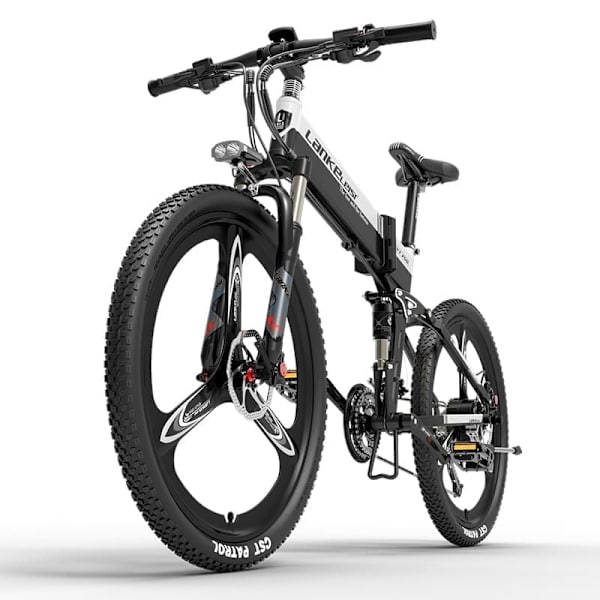 Hopfällbar elektrisk cykel LANKELEISI XT750 Sports, Motor 500W 48V, Shimano 9-växlad