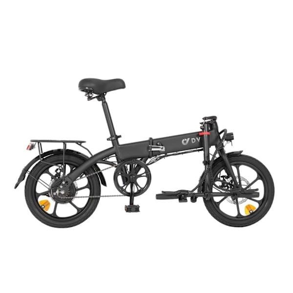 El-bycykel DYU A1F Pro, motor 36V 250W, fuldt foldbar, sort