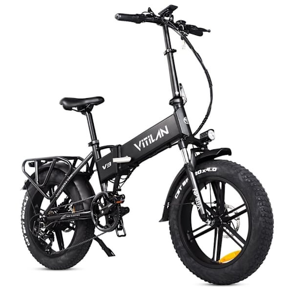 Sammenklappelig elcykel Vitilan V3 2.0 - Motor 48V 750 W - Hydrauliske skivebremser - Terrængående