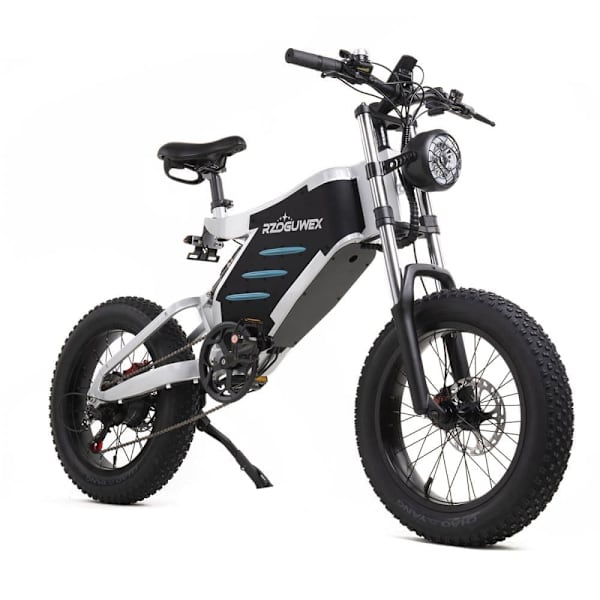 Elcykel RZOGUWEX X5 - 1000W 48V 25AH - 200KG Maxbelastning - Vit