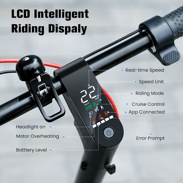 Sammenklappelig El-Scooter iScooter W6, Motor 36V 500W, 10 Tommer