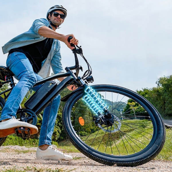 iScooter EB3 City Elcykel, 500W 36V 10.4Ah, Räckvidd 75-100km, Svart