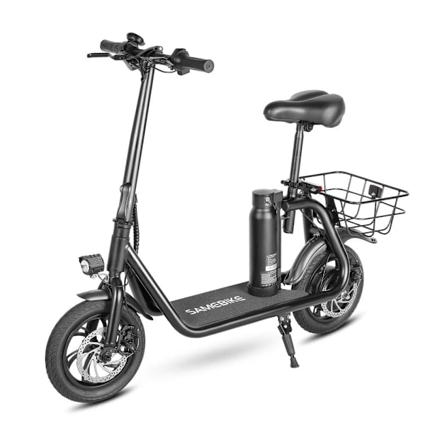 Taittuva sähköpotkulauta istuimella SAMEBIKE SM-C01, 350W 10.4Ah, 12 tuumaa