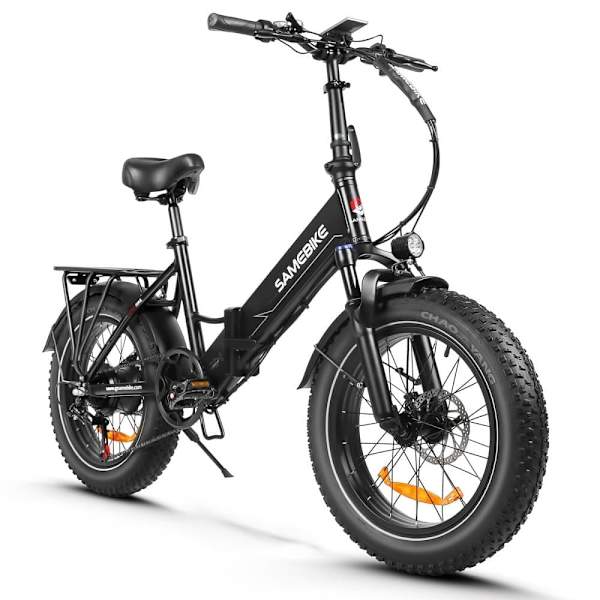 Taittuva sähköpyörä SAMEBIKE LOTDM200-II, moottori 750W 48V, älykäs NFC