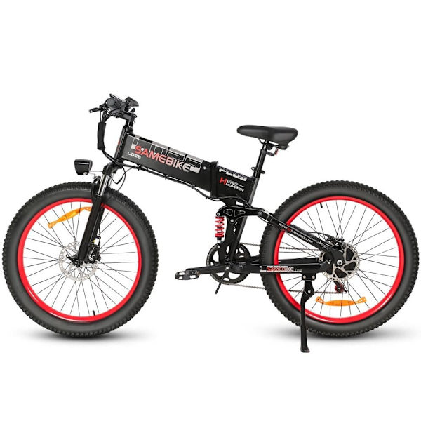 Hopfällbar elcykel SAMEBIKE LO26-Plus, 1000W motor, 48V 15Ah batteri