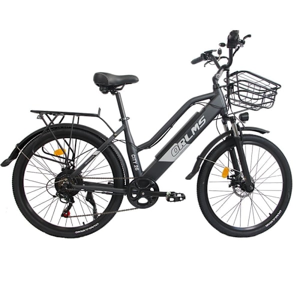 Elcykel Orlms City, 26 500 W motor, 48 V 15 Ah batteri, för kvinnor