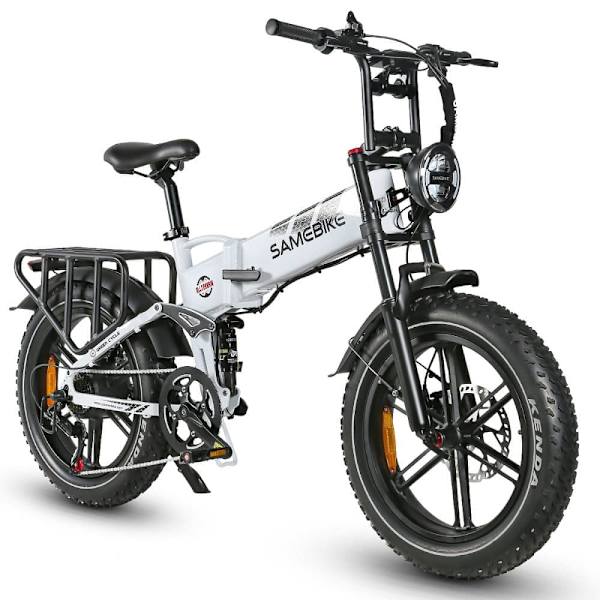 Hopfällbar terrängcykel SAMEBIKE RS-A02, Motor 1200W, Fullfjädring