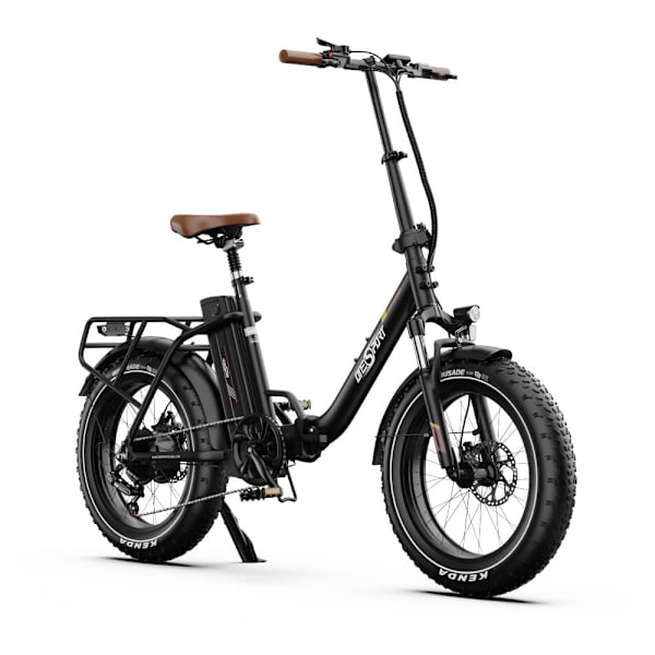 Hopfällbar elcykel Onesport OT16 Max, 20", 500W motor 48V 18Ah batteri, stöd för app