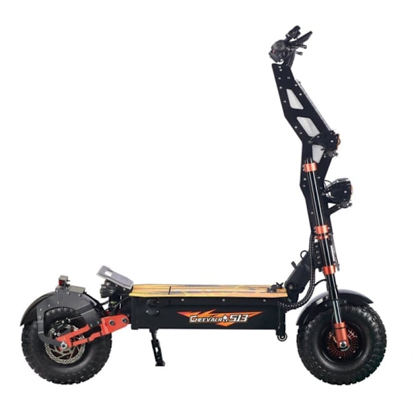Offroad El-Scooter CHEEVALRY S13, Dobbelt Motor 2*4000W, 60V 40AH, Sort
