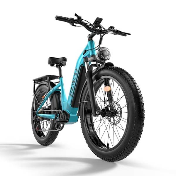 GUNAI-V Elcykel för vuxna 26’’ Step-Thru Pendlings-E-Bike 1000W 48V 21Ah Batteri