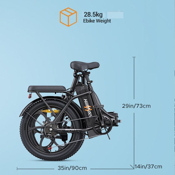 Taittuva sähköpyörä HillMiles MilePort1 - Moottori 36V 350W - 20" - 25 km/h