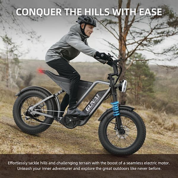 GUNAI Y terrängcykel för grus och jord med 1000W motor och 48V18Ah batteri
