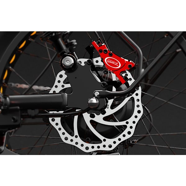 Elcykel LANKELEISI X-Black Knight, Moto Style, 2000W dobbeltmotor, 48V 45Ah Samsung dobbeltbatteri