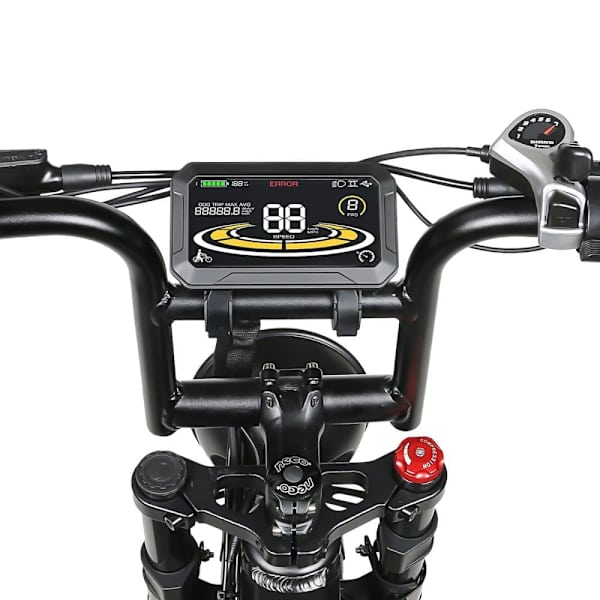 Hopfällbar terrängcykel SAMEBIKE RS-A02, Motor 1200W, Fullfjädring