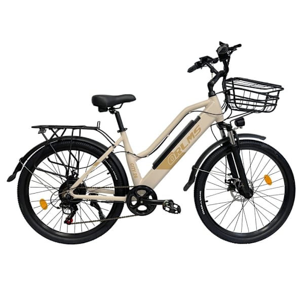 Elcykel Orlms City, 26 500 W motor, 48 V 15 Ah batteri, för kvinnor