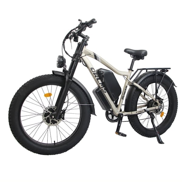 Elmountainbike Orlms MX500, 2*1000W motor, 52V 25Ah batteri, 26", helfjädring