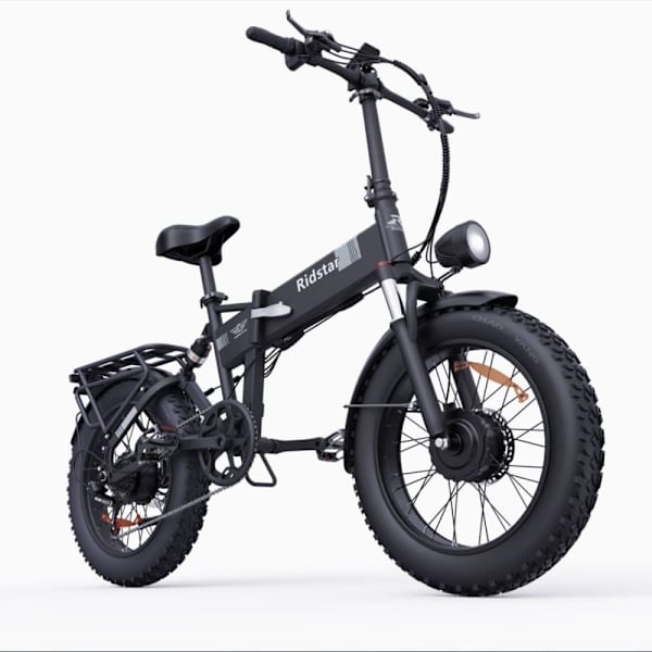 Hopfällbar elcykel Ridstar H20 Pro, 2000W dubbelmotor, 7 växlar