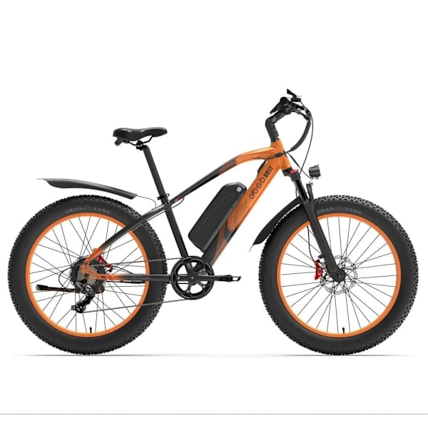GOGOBEST GF600 PLUS 1000W sähkömaastopyörä, 48V 20Ah, paksut renkaat Oranssi