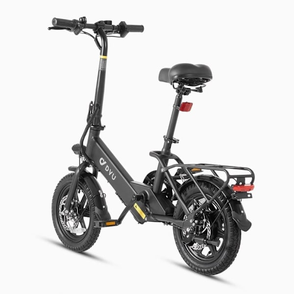 Minikokoon taitettava sähköpyörä DYU C3, 14", moottori 36V 250W, musta