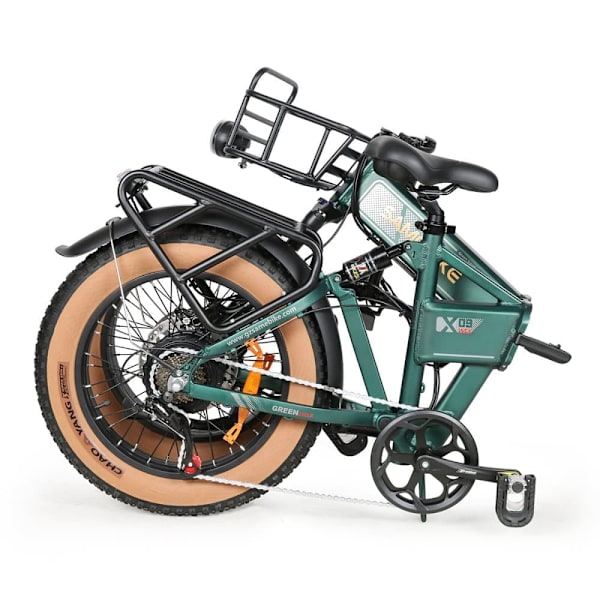 Sähkömaastopyörä SAMEBIKE XWLX09-II, moottori 1000 W, akku 48 V 15 Ah, kokoontaitettava