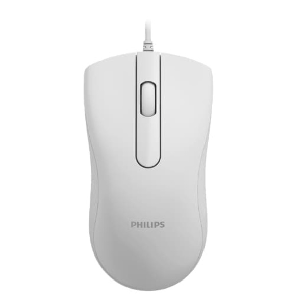 Philips vit trådbunden enkel mus – ett rent val, en ny hjälpreda för kontoret