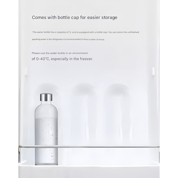Philips vattenflaska med mousserande vatten ADD912 universal tryckvattenflaska anpassad till ADD4852