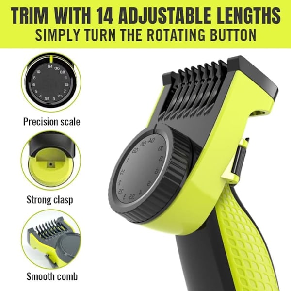 Til Philips Oneblade Razor Kniv Guide Kam Trimning 14 Længde Justerbart tilbehør