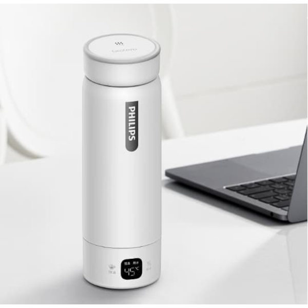 Philips elektrisk värmeisoleringskopp med automatisk uppvärmning resemugg kanna 420 ml vattenkokare för medhavd utrustning AWP2778