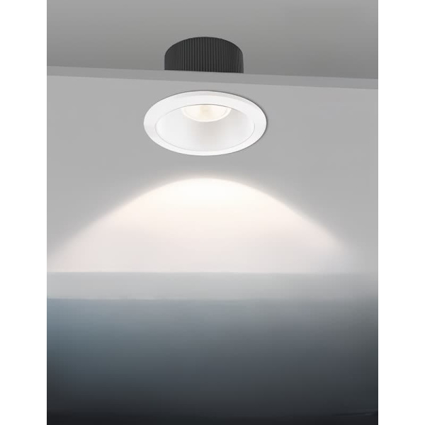 Philips spotlight infälld liten kulle djup kupa antireflex downlight fullspektrum ögonskydd vardagsrum hushåll