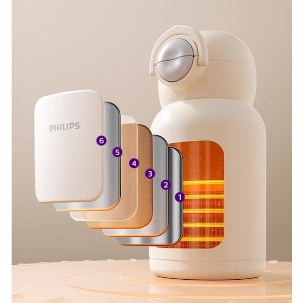 Philips termokopp sugrörsmugg med stor kapacitet
