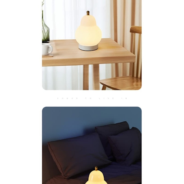 Kalashformad varmljus bordslampa - Kinesisk elegant heminredningslampa