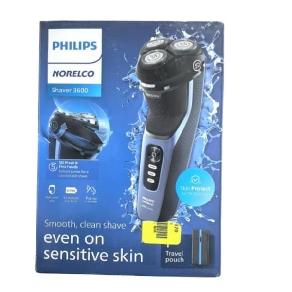 Philips Noric Series 3600 barbermaskine, behagelig og ren barbering, plejer følsom hud