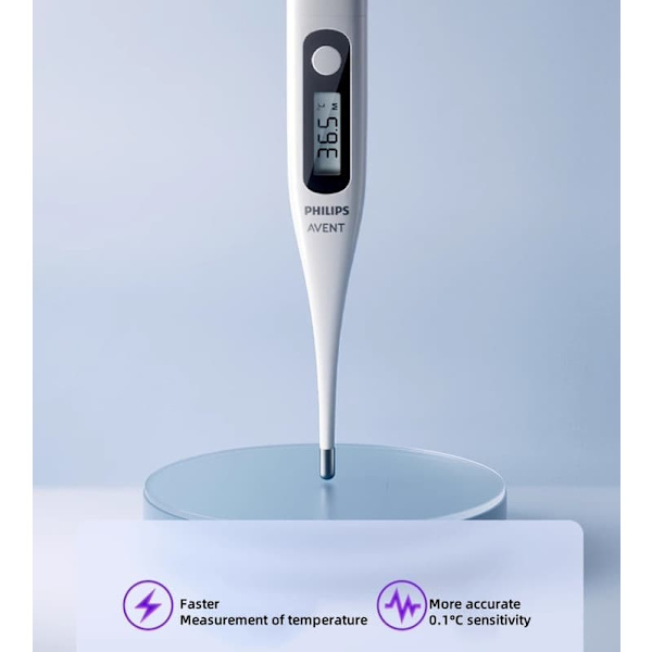 Philips Avent Digital Thermometer AET-E301– High-Precision Medical Thermometer for Babies, Children & Adults