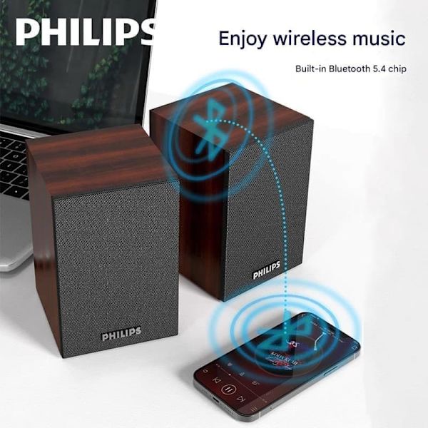 Philips SPA20 Audio Bluetooth Hjem Kablet Desktop Desktop Desktop Computer Mini Højttaler